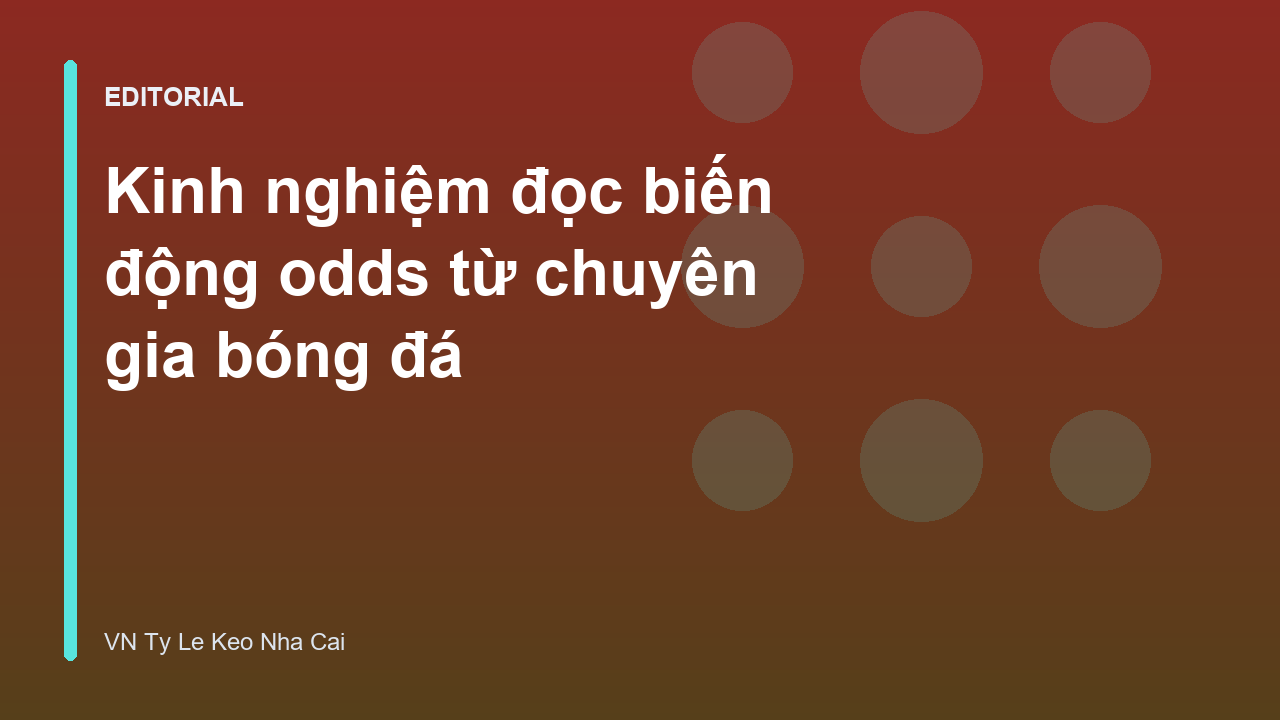 Phân tích biến động odds bóng đá