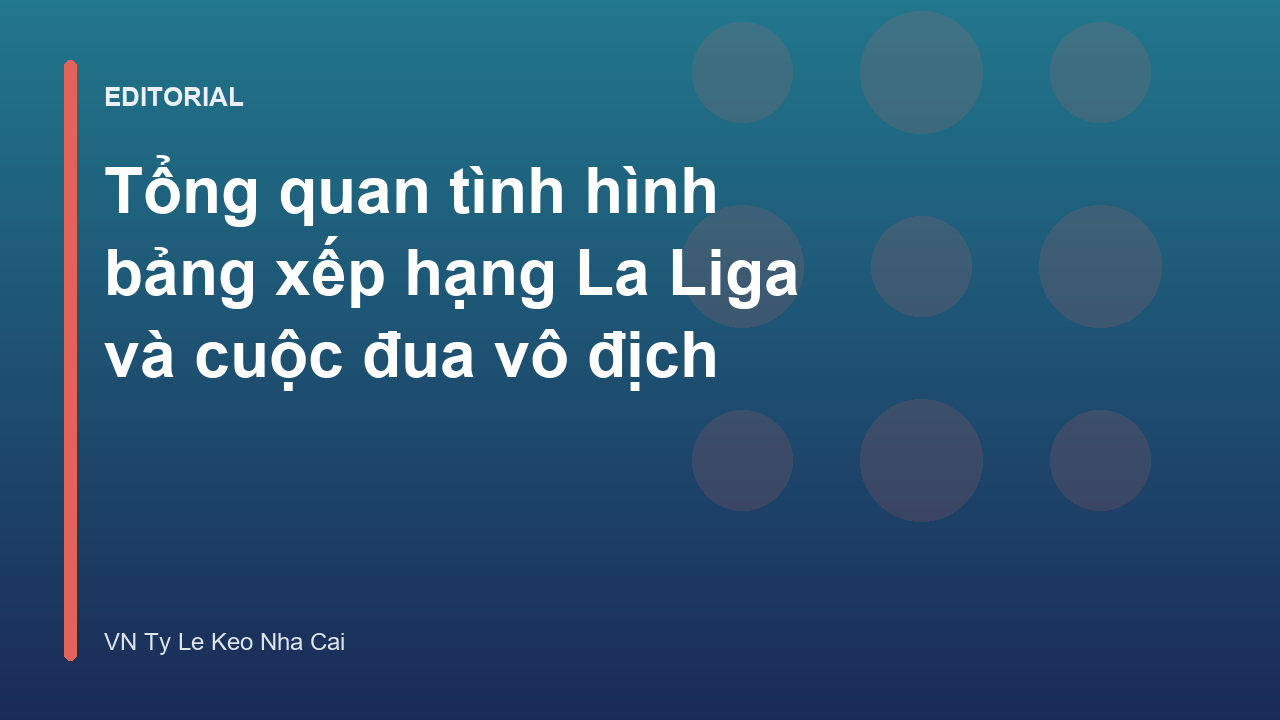 Bảng xếp hạng La Liga và cuộc đua vô địch